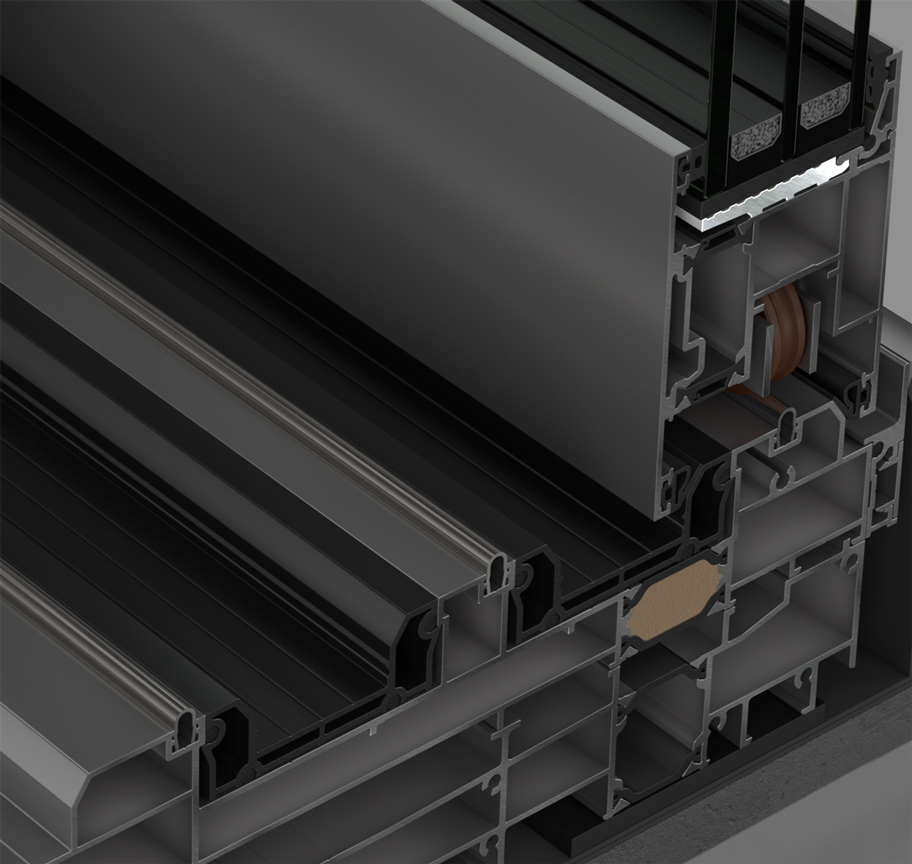 SUPPORT FOR GLAZING LOAD TRANSFER