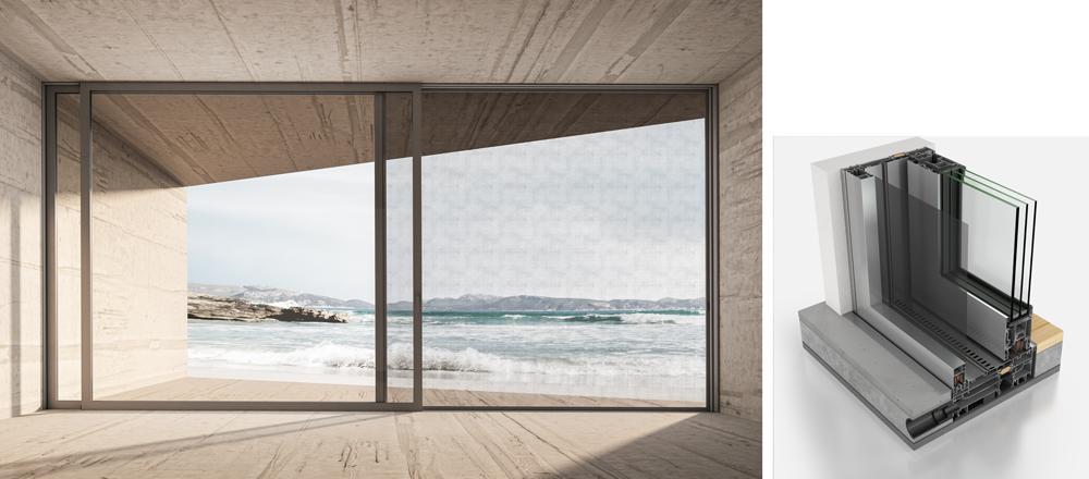 2-Sash with flyscreen