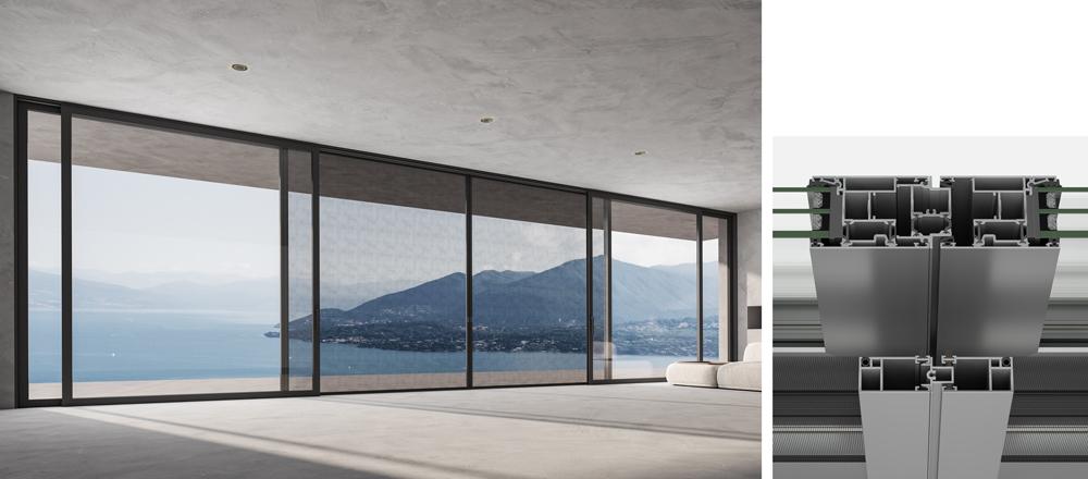 4-Sash meeting stile with flyscreen