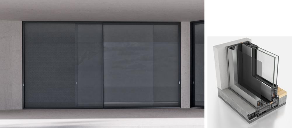 2-Sash with flyscreen