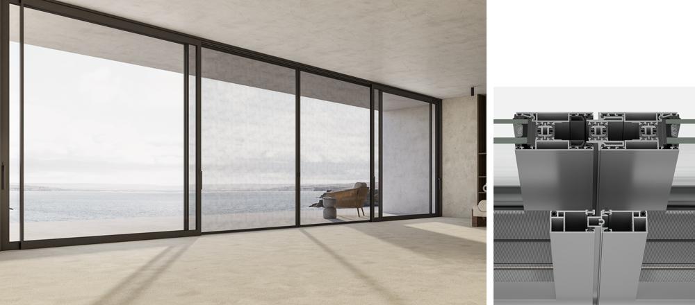 4-Sash meeting stile with ﬂyscreen